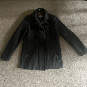 Charcoal grey Banana Republic fall coat